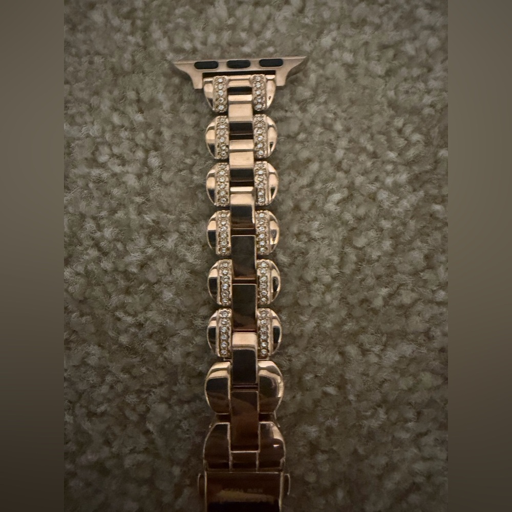 kate spade Rose Gold Crystal Link Watch Band - Picture 4 of 9